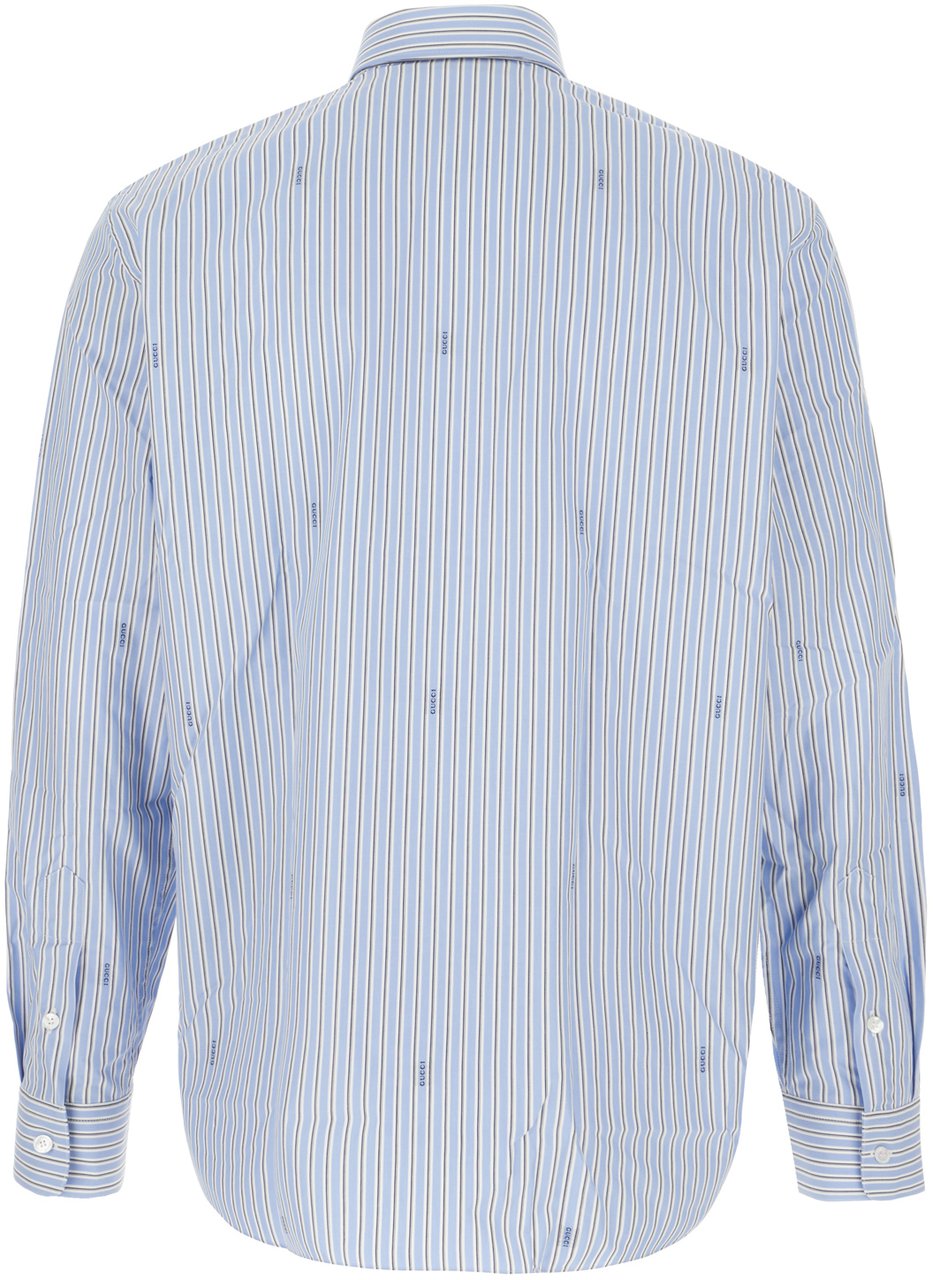 Gucci Gucci Embroidered poplin shirt Divers