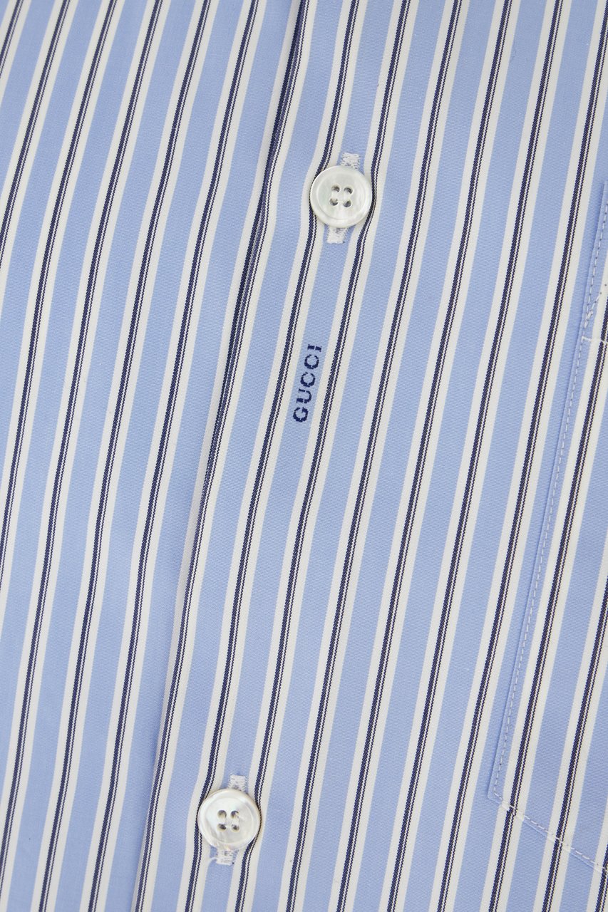 Gucci Gucci Embroidered poplin shirt Divers