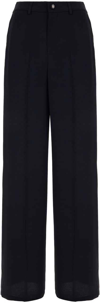 Gucci Gucci Midnight blue viscose blend pants Blauw