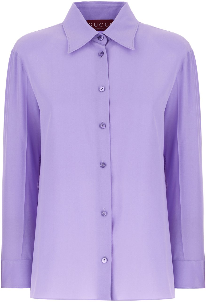 Gucci Gucci Purple silk shirt Paars