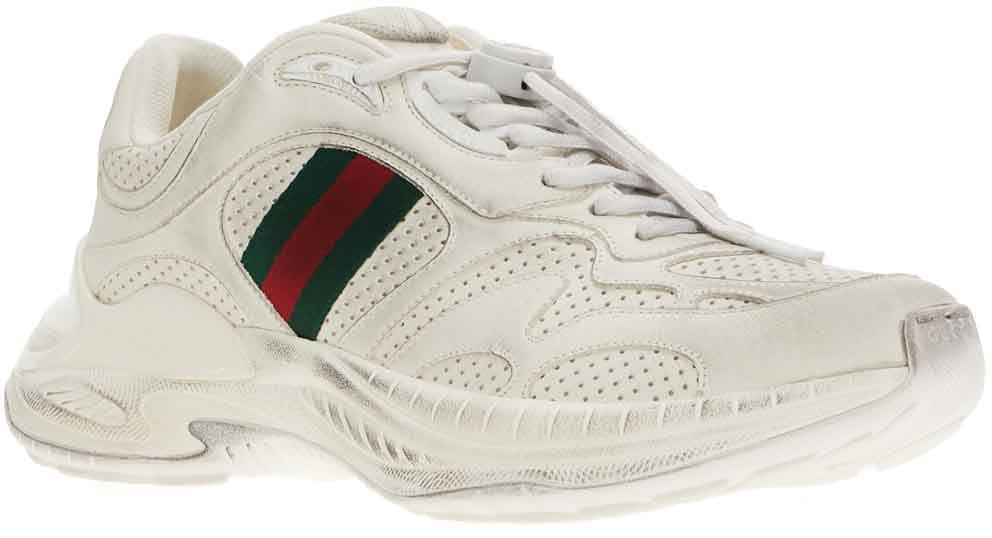 Gucci Gucci White leather 2.0 sneakers Wit