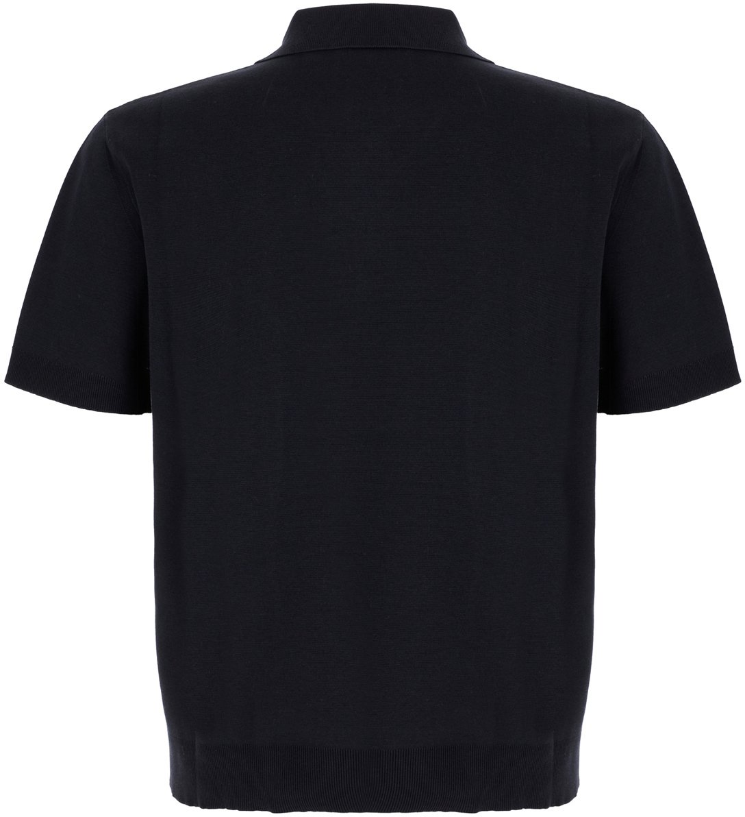 Gucci Gucci Midnight blue silk blend polo shirt Blauw