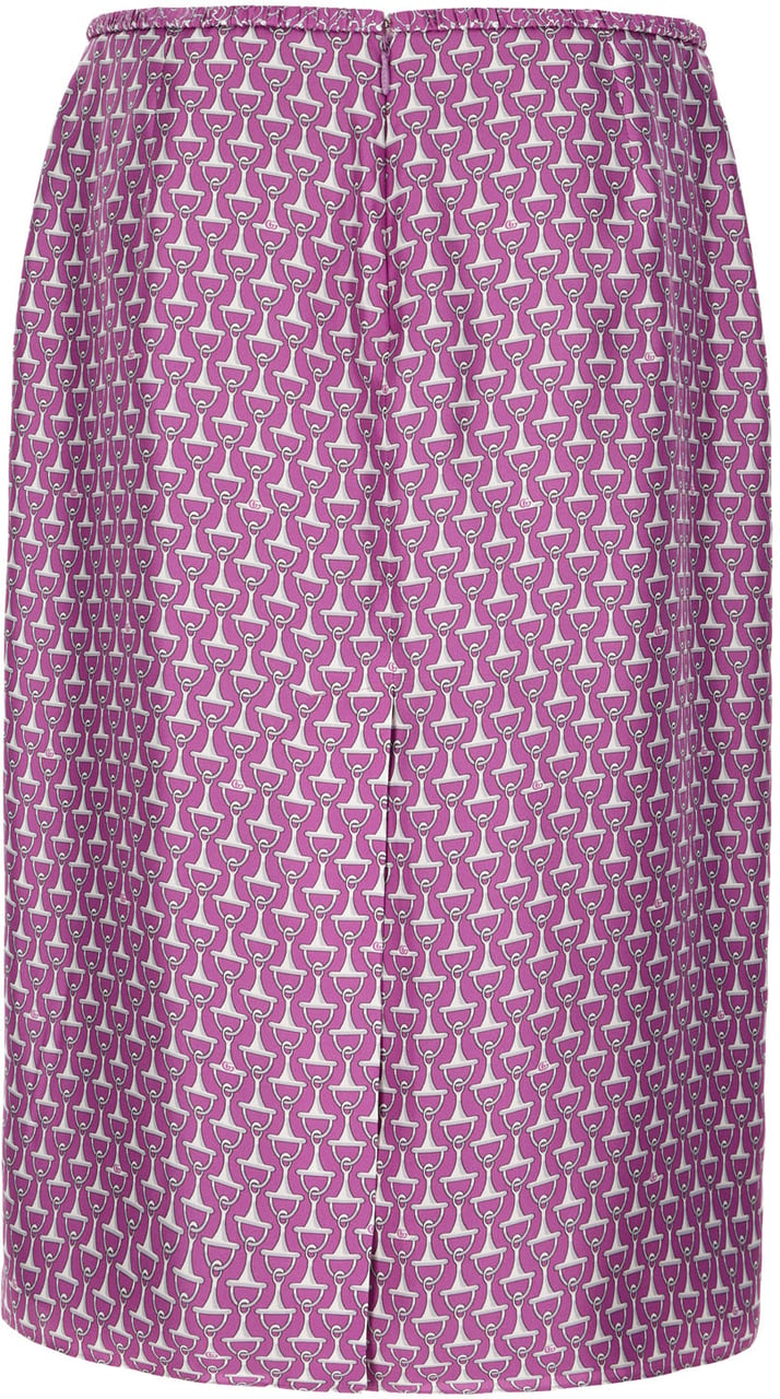 Gucci Gucci Printed silk skirt Divers
