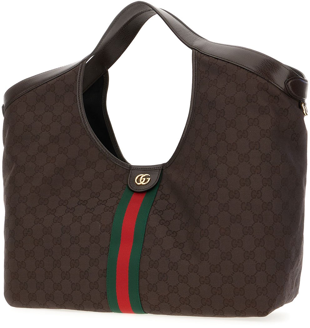 Gucci GG Supreme fabric Large Giglio shopping bag Divers