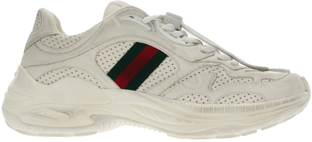 Gucci Gucci White leather 2.0 sneakers Wit