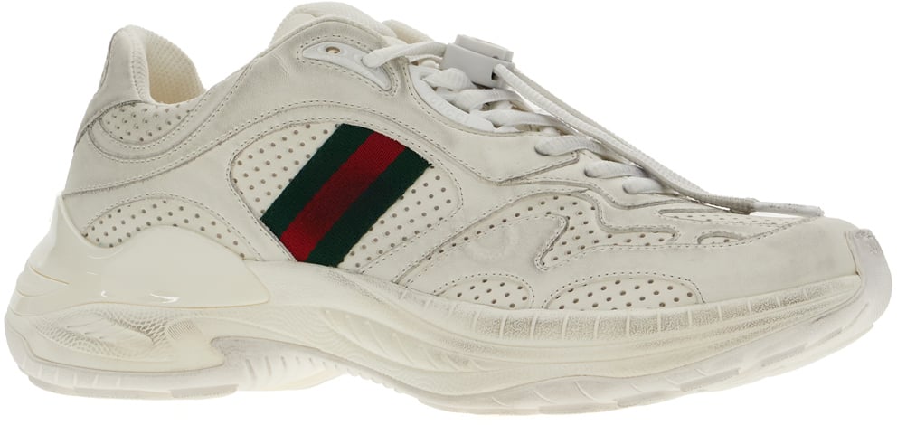 Gucci Gucci White leather 2.0 sneakers Wit