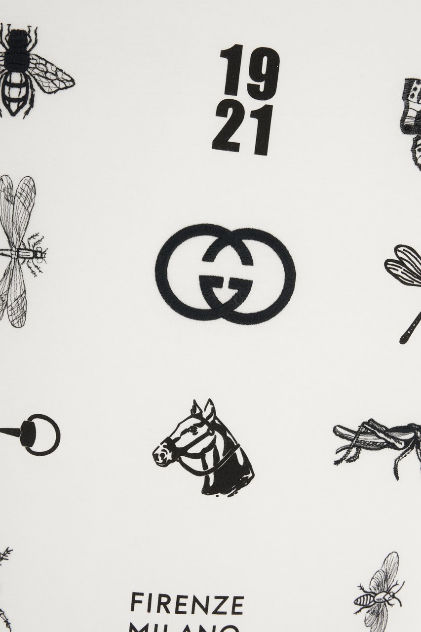 Gucci Gucci White cotton t-shirt Wit