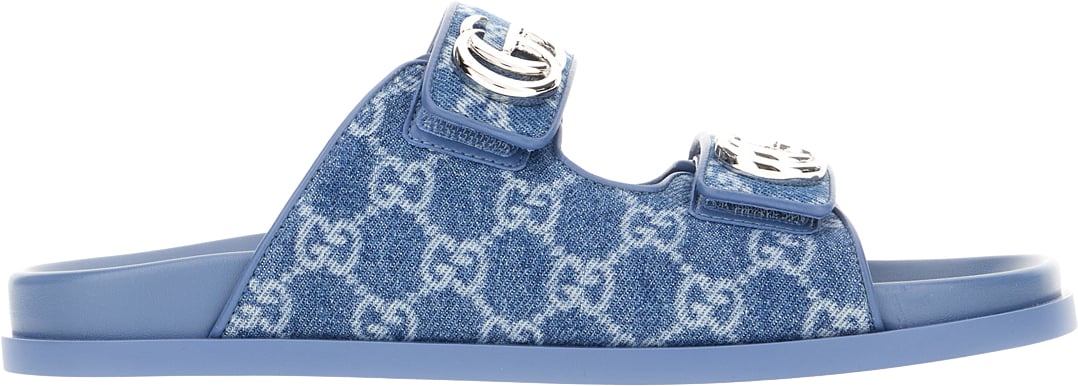 Gucci Gucci Denim sandals Blauw