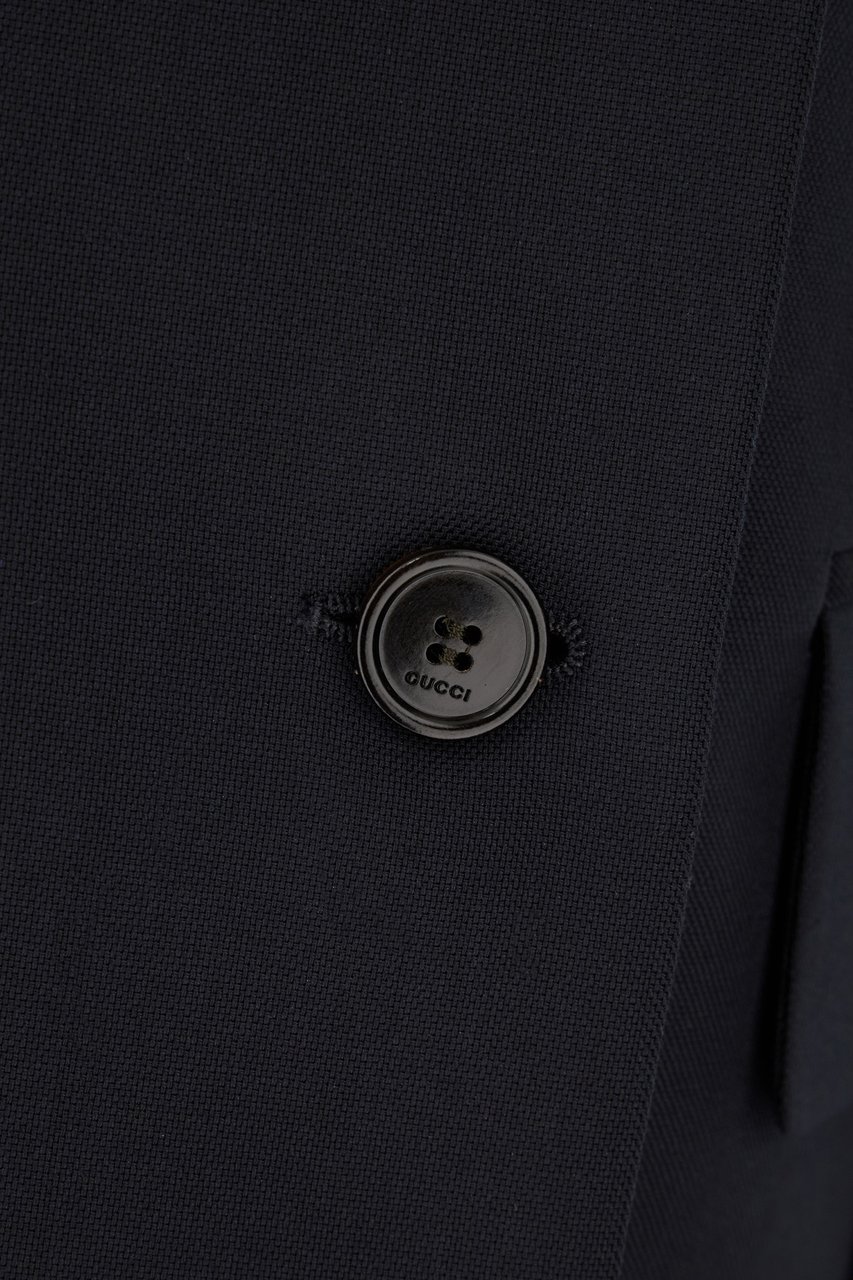 Gucci Gucci Midnight blue wool blazer Zwart