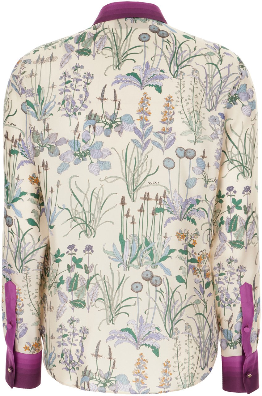 Gucci Gucci Printed silk blouse Divers