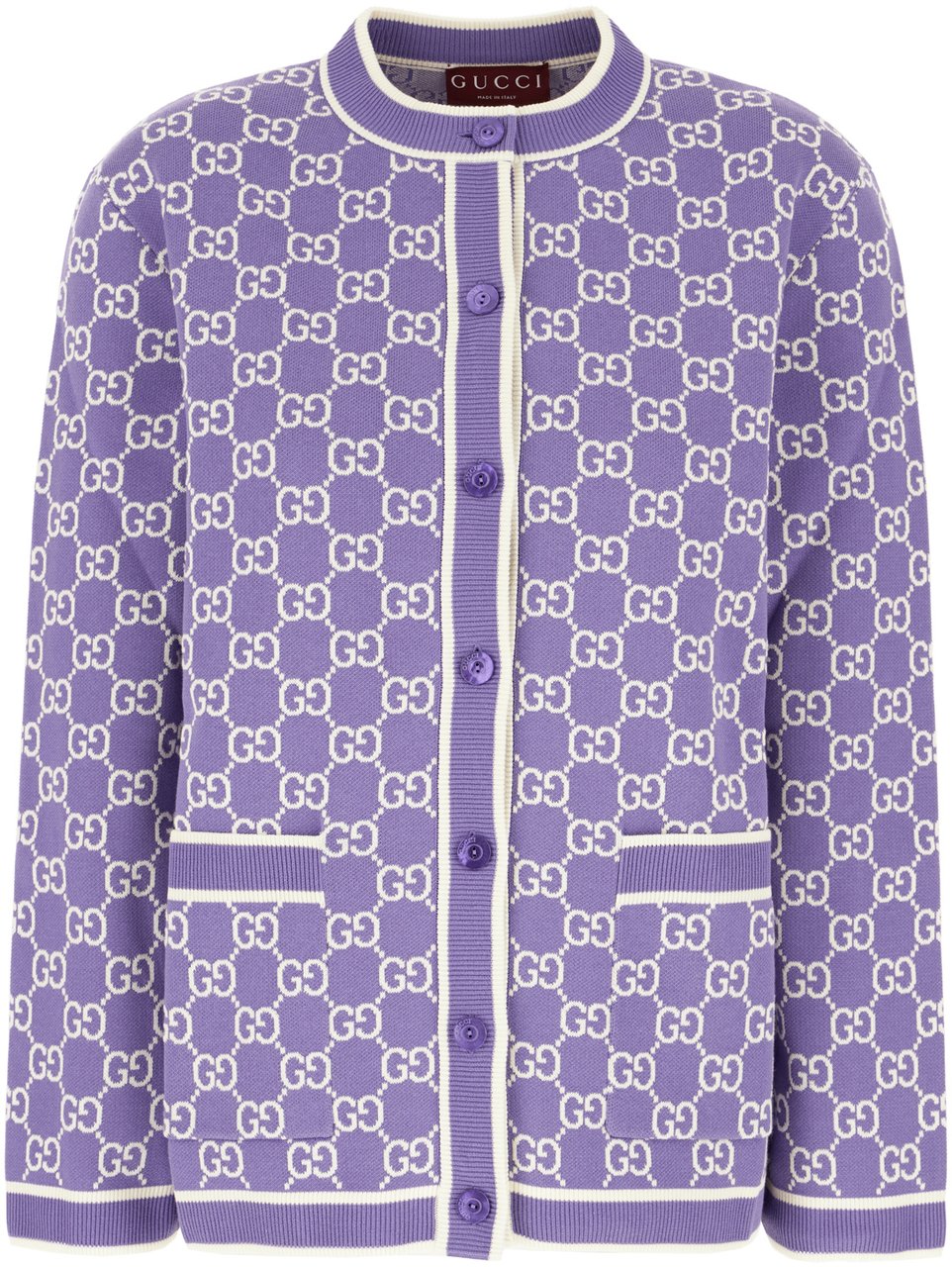 Gucci Gucci Embroidered cotton cardigan Divers