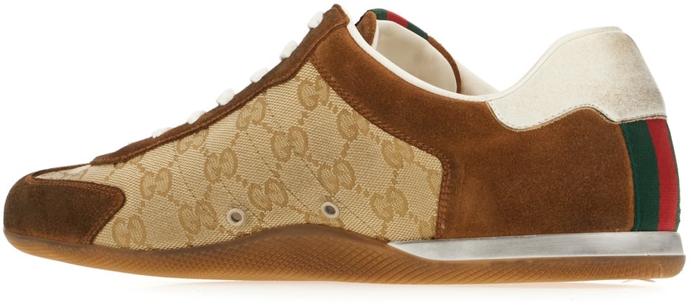 Gucci Gucci GG fabric and suede sneakers Divers