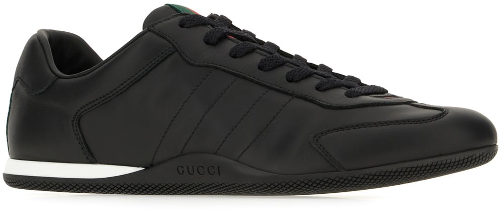 Gucci Gucci Black leather Gucci Shift sneakers Wit
