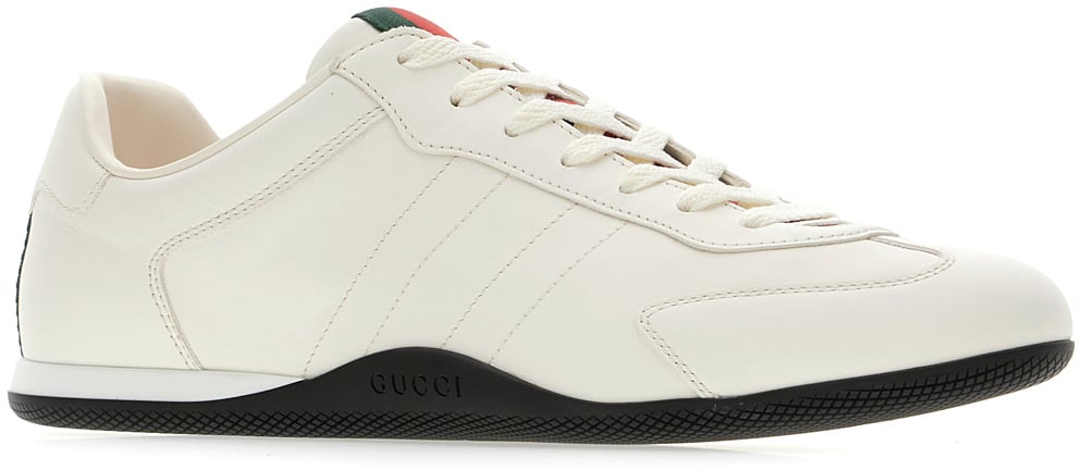 Gucci Gucci White leather Gucci Shift sneakers Wit