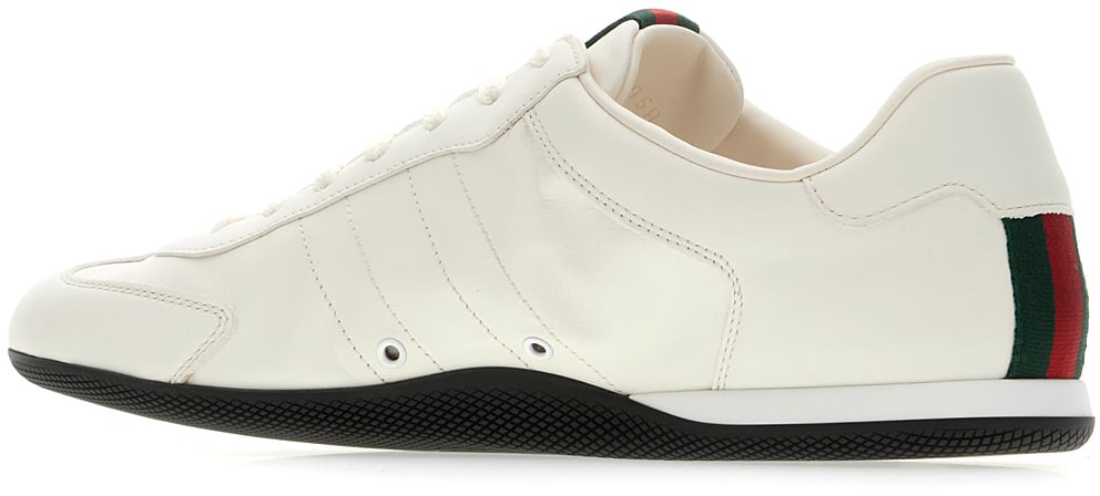 Gucci Gucci White leather Gucci Shift sneakers Wit