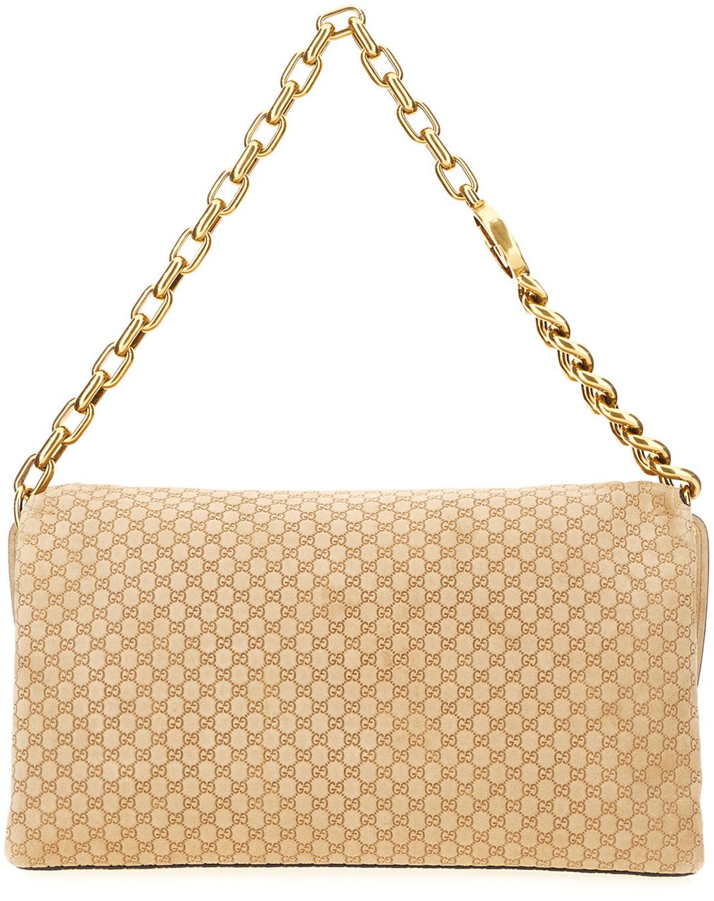Gucci Beige suede large shoulder bag Beige