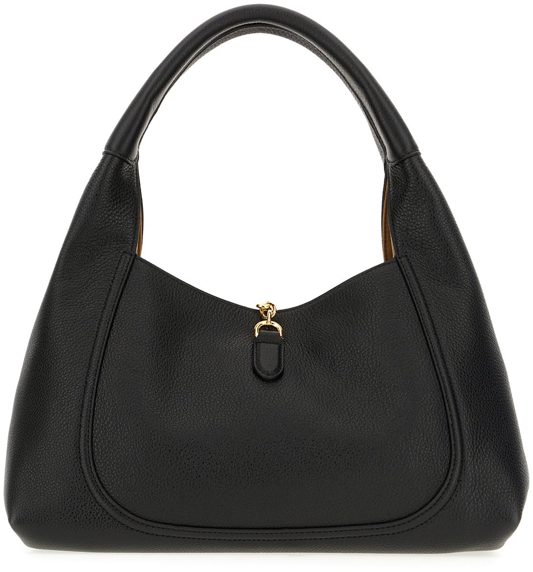 Gucci Black leather Softbit handbag Zwart