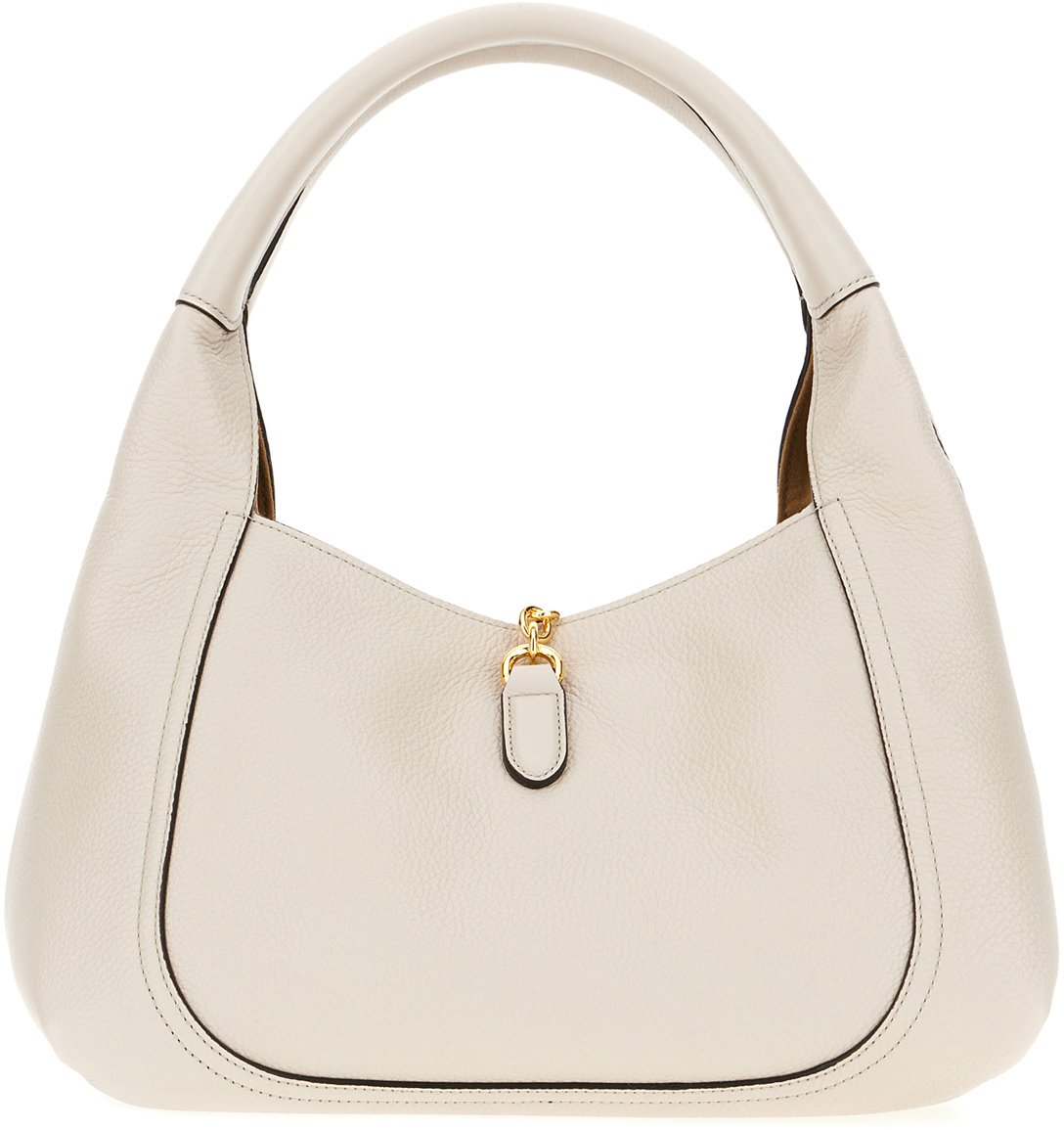 Gucci Chalk leather Softbit handbag Neutraal