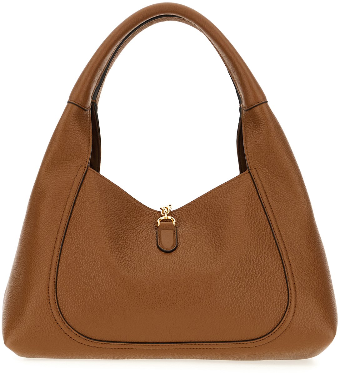Gucci Brown leather Softbit handbag Bruin