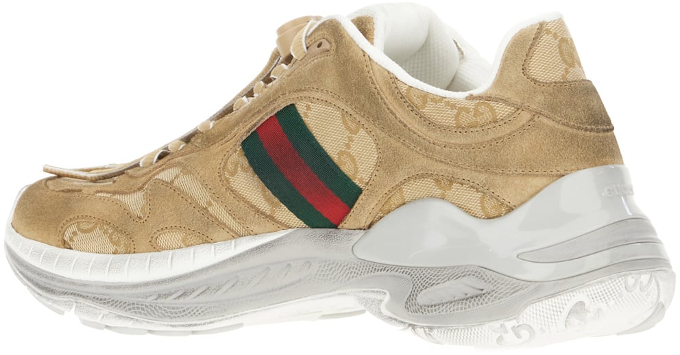 Gucci Cappuccino suede 2.0 sneakers Bruin