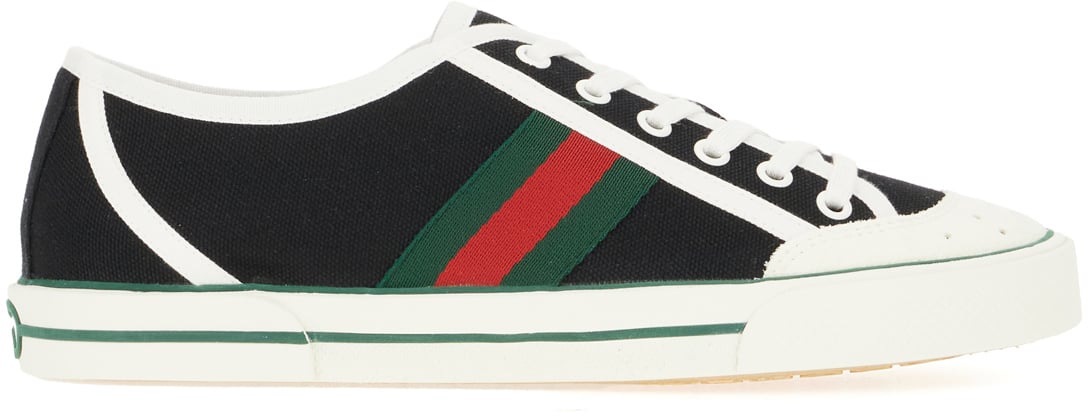 Gucci Gucci Black canvas Tennis 1977 sneakers Zwart