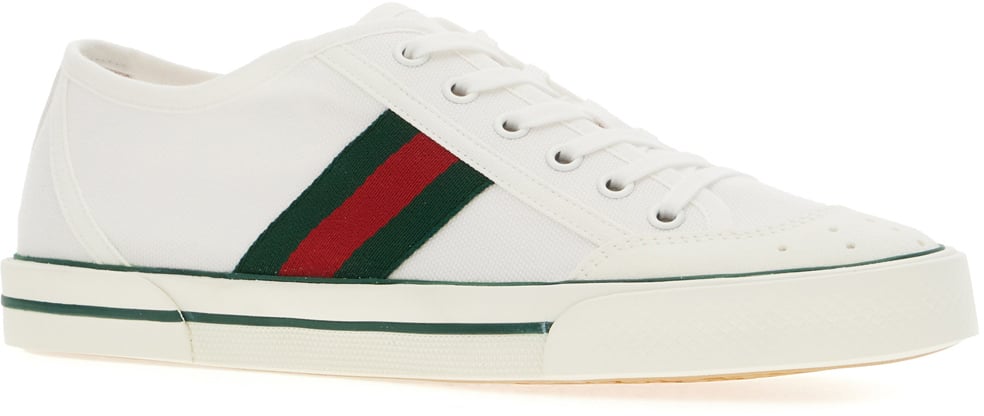 Gucci Gucci White canvas Tennis 1977 sneakers Wit