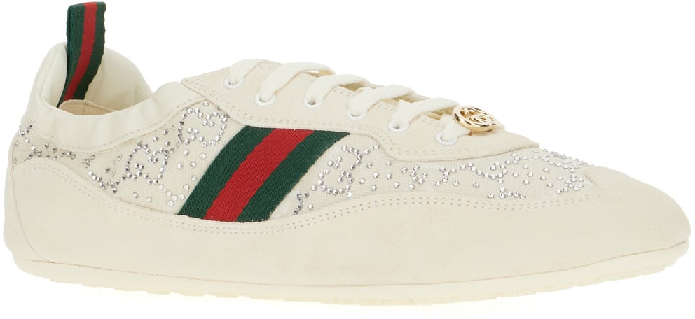 Gucci Gucci White leather Shift sneakers Wit