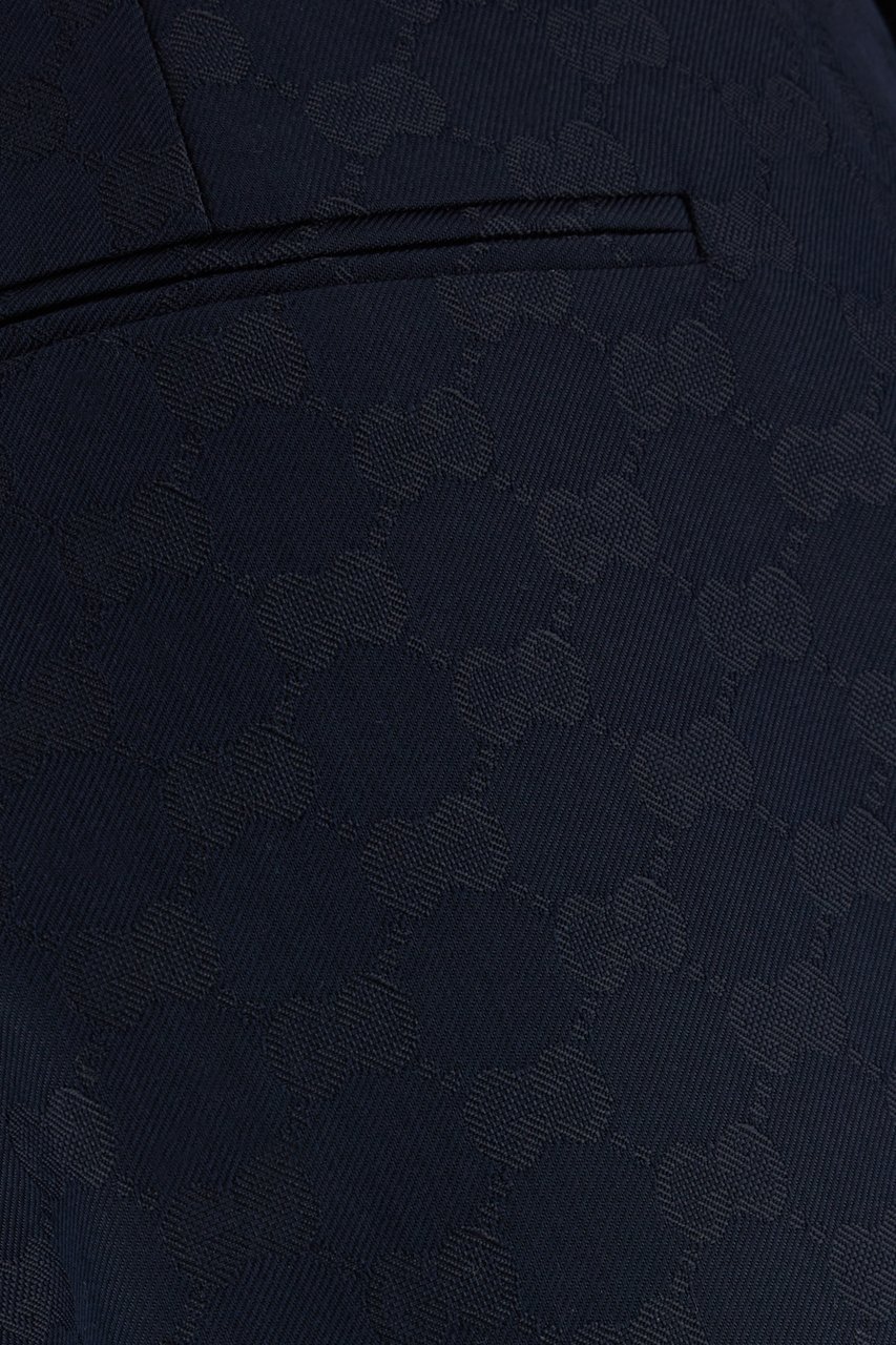 Gucci Gucci Midnight blue polyester blend shorts Blauw