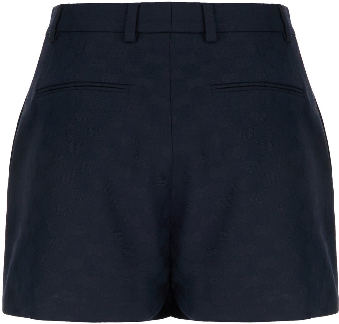Gucci Gucci Midnight blue polyester blend shorts Blauw