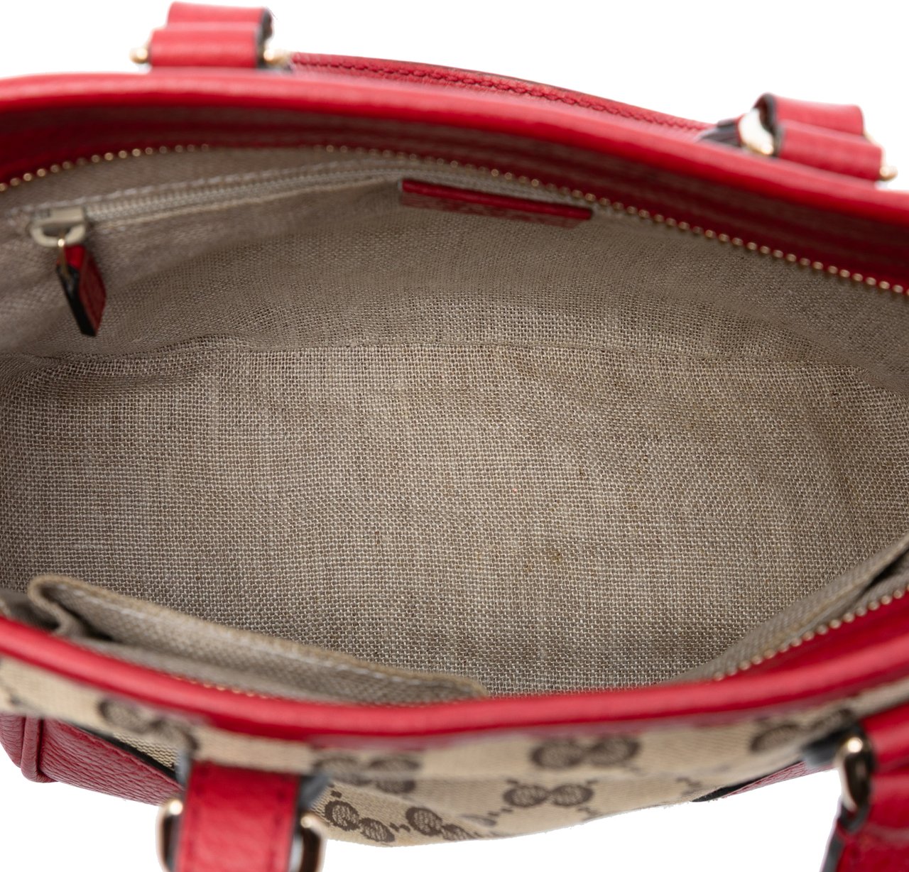 Gucci Small GG Canvas Bree Satchel Bruin