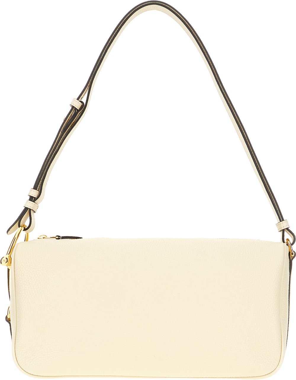 Gucci Ivory leather medium Gucci Half Horsebit shoulder bag Neutraal