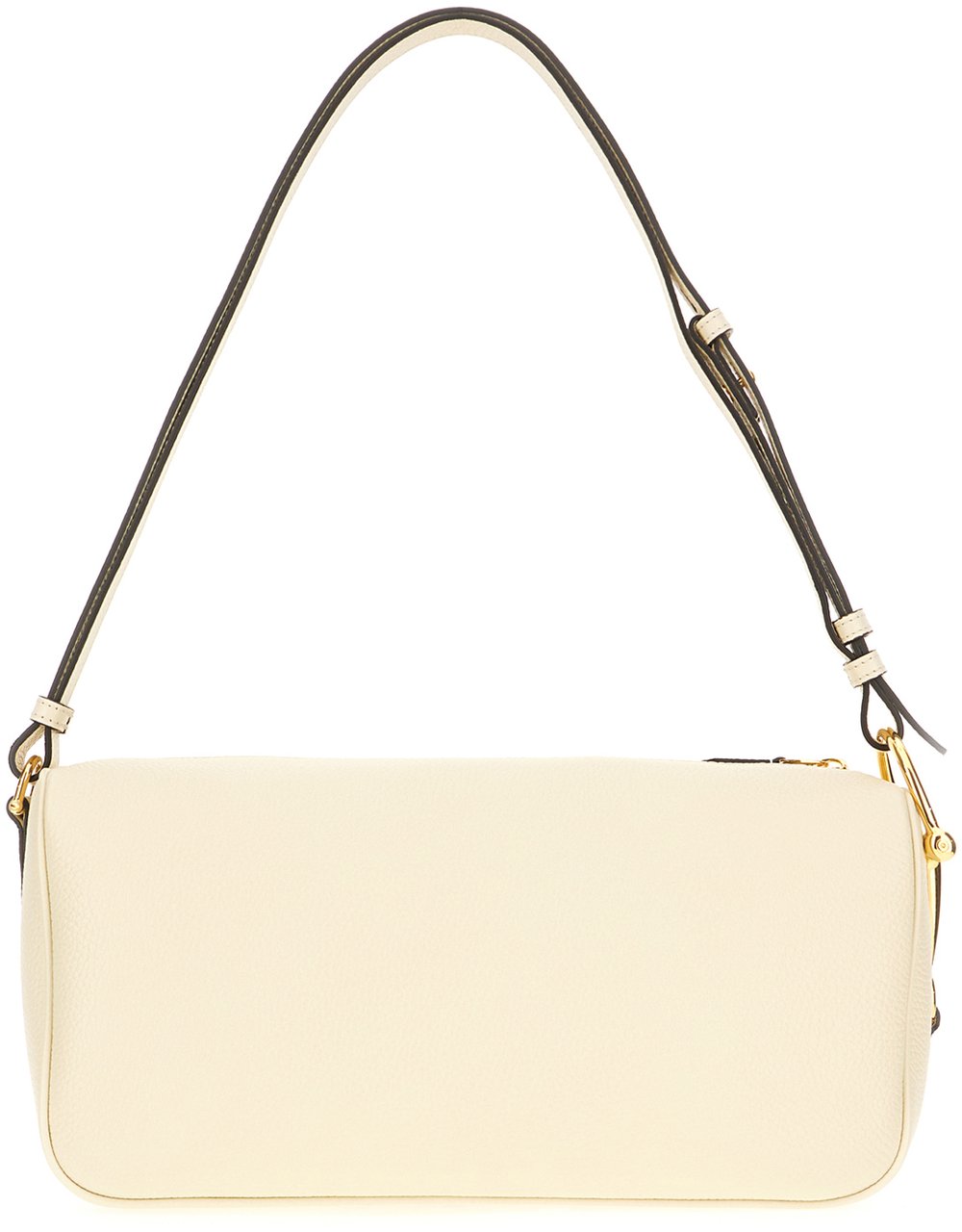 Gucci Gucci Ivory leather medium Gucci Half Horsebit shoulder bag Neutraal