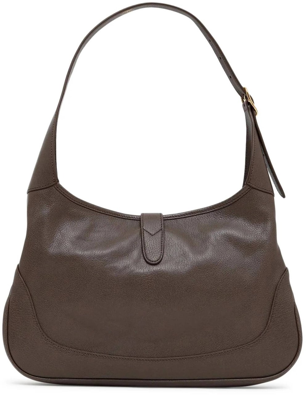 Gucci Brown Jackie 1961 Leather Bag Grijs
