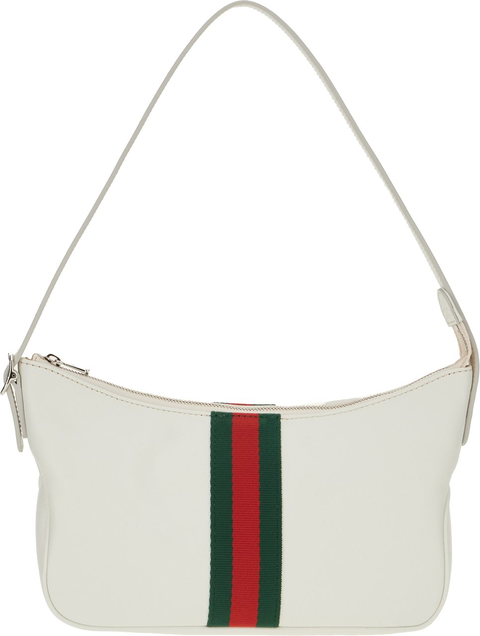Gucci White leather small Lunetta shoulder bag Wit