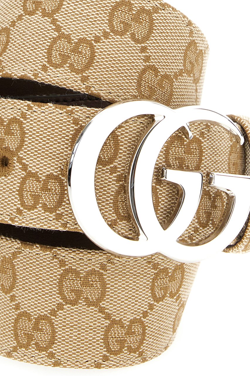 Gucci Gucci GG Supreme fabric reversible belt Divers