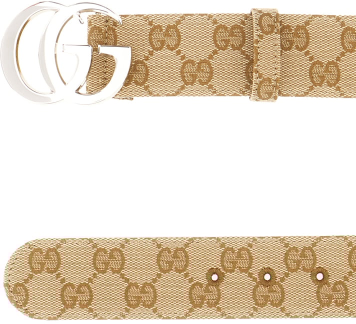 Gucci Gucci GG Supreme fabric reversible belt Divers