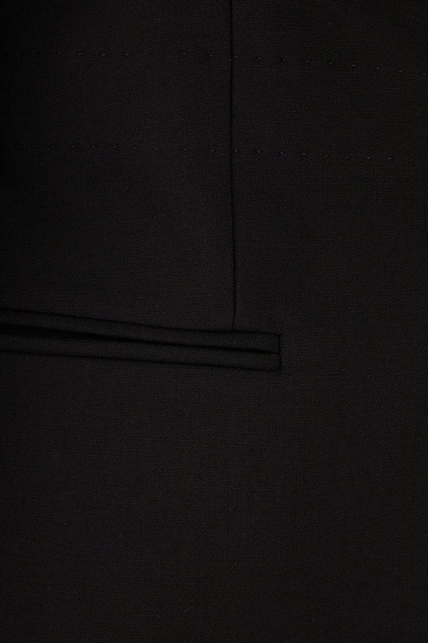 Gucci Gucci Black stretch wool blend blazer Zwart