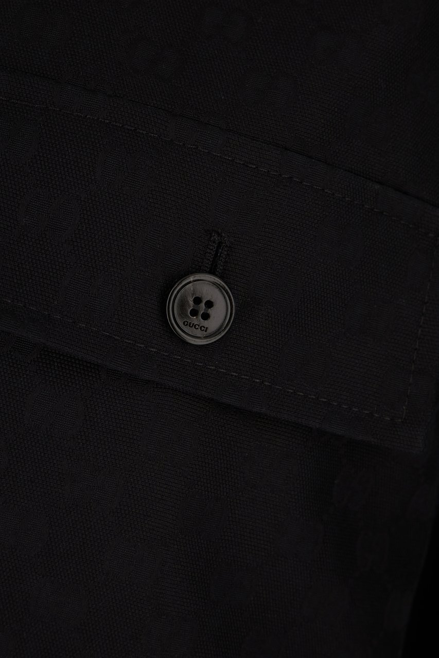 Gucci Gucci Black cotton jacket Zwart