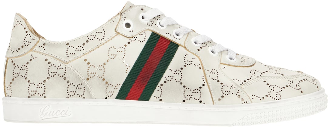 Gucci Gucci Chalk leather sneakers Wit