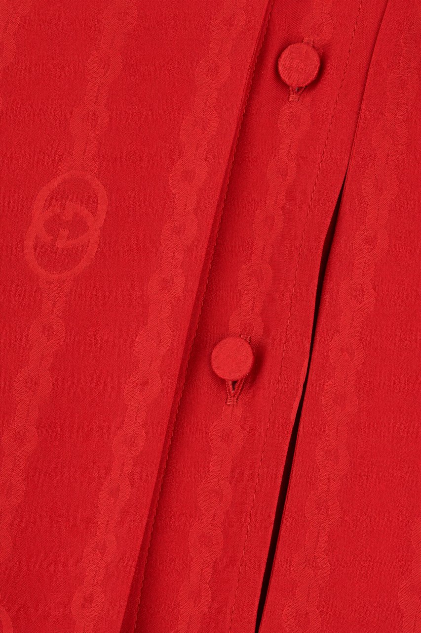 Gucci Red silk blouse Rood