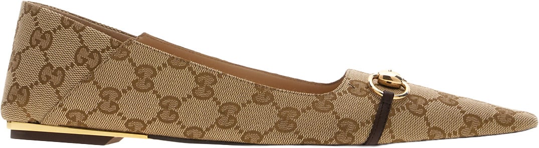 Gucci GG fabric Vittoria ballerinas Divers