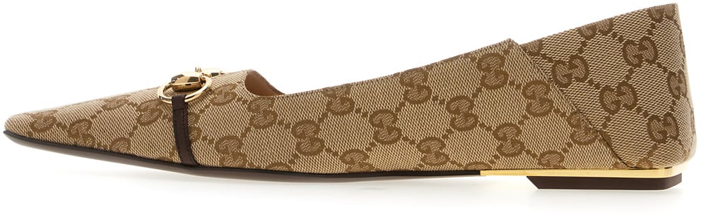Gucci GG fabric Vittoria ballerinas Divers
