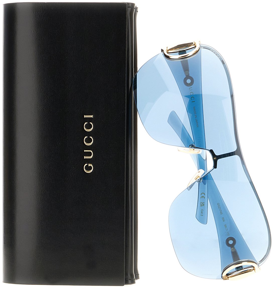 Gucci Gucci Blue acetate sunglasses Blauw
