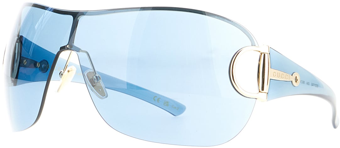 Gucci Gucci Blue acetate sunglasses Blauw