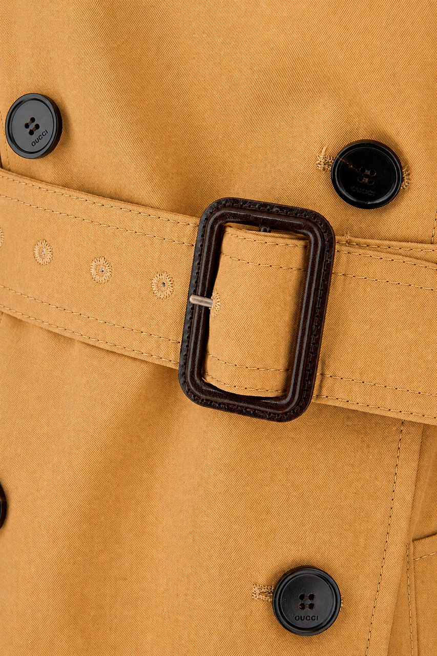 Gucci Beige cotton trench coat Beige