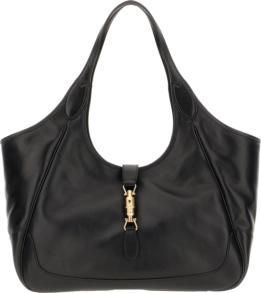 Gucci Black large Mercato shopping bag Zwart