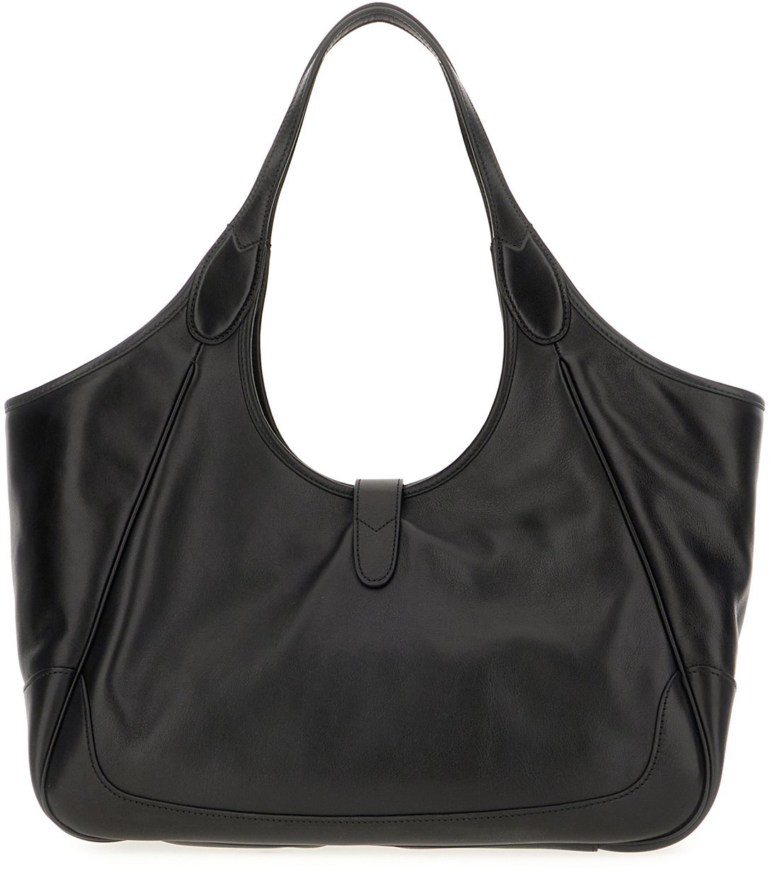 Gucci Black large Mercato shopping bag Zwart