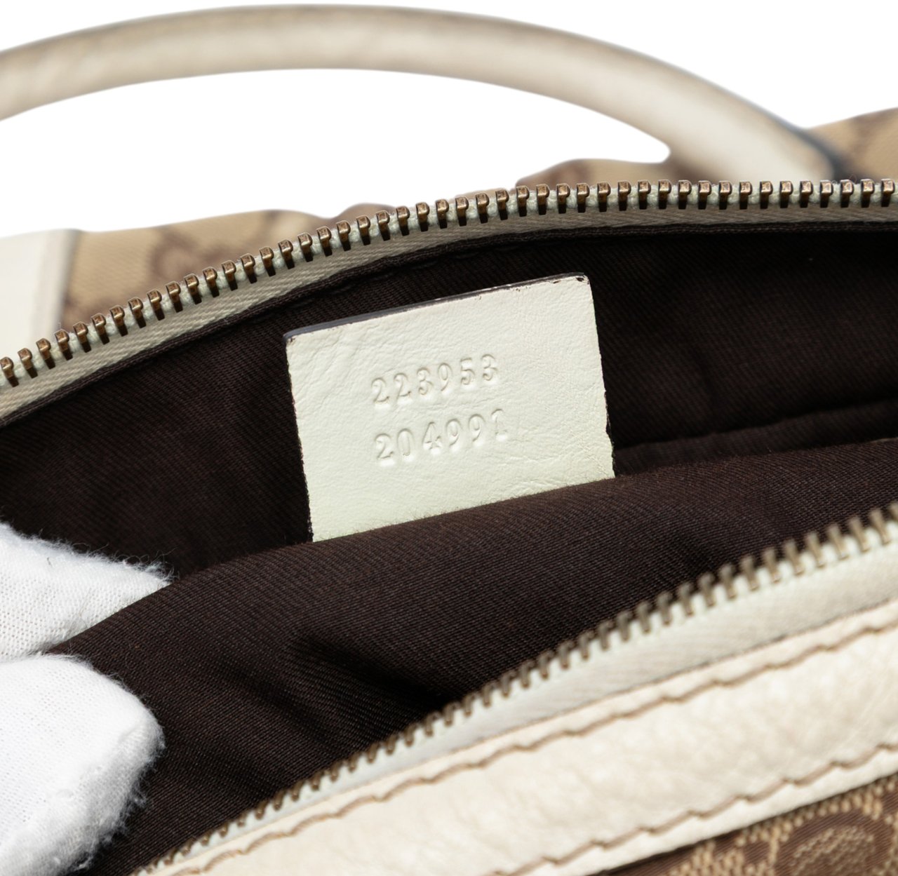 Gucci Medium GG Canvas Interlocking G Boston Bag Bruin