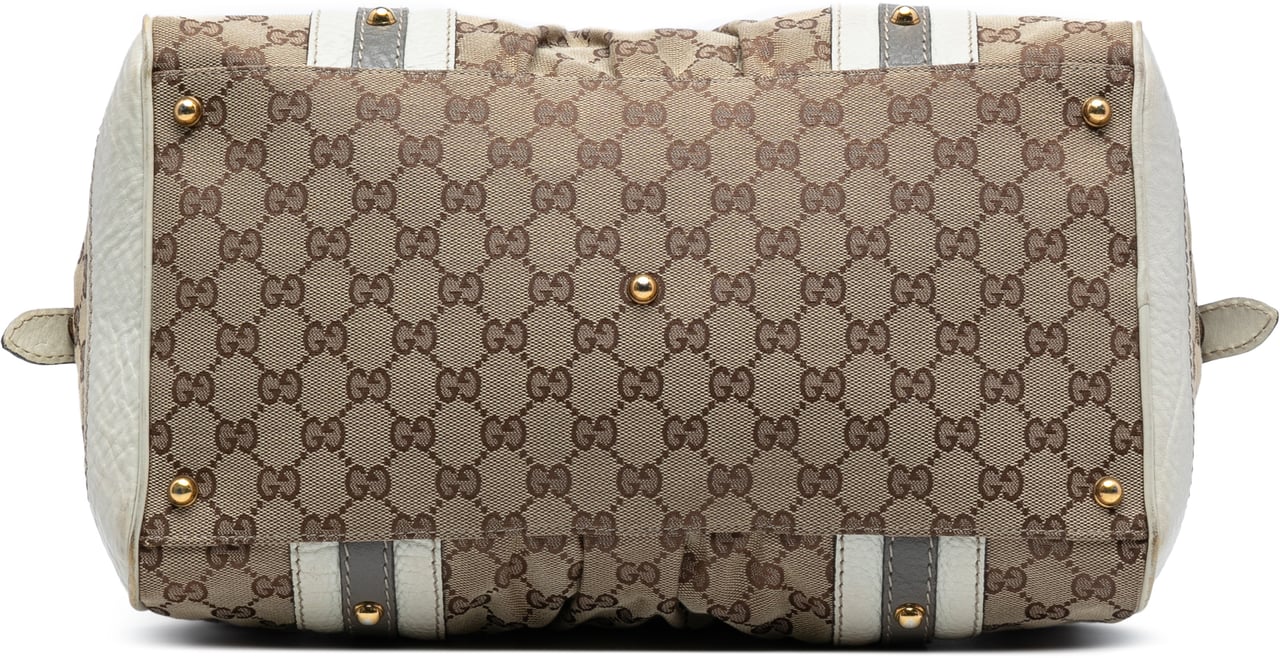 Gucci Medium GG Canvas Interlocking G Boston Bag Bruin