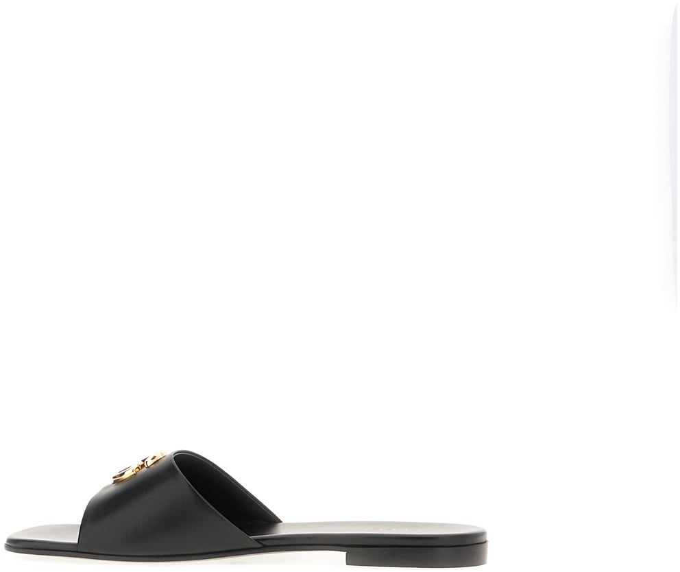 Gucci Black nappa leather slippers Divers